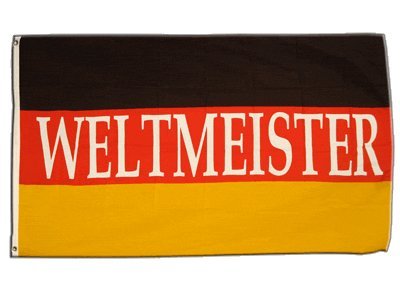 Flagge Deutschland mit Weltmeister - 90 x 150 cm Flagge Deutschland mit Weltmeister - 90 x 150 cm von Digni