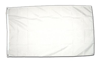 Flagge Einfarbig Weiß - 60 x 90 cm von Flaggenfritze