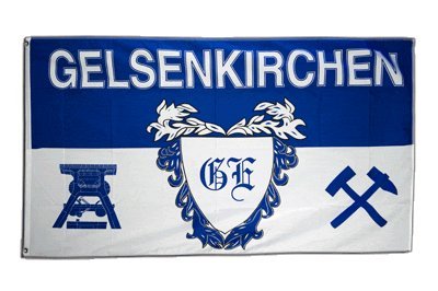 Flagge Fanflagge Gelsenkirchen 4 mit Wappen - 90 x 150 cm Flagge Fanflagge Gelsenkirchen 4 mit Wappen - 90 x 150 cm von Flaggenfritze