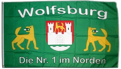 Flagge Fanflagge Wolfsburg - 90 x 150 cm Flagge Fanflagge Wolfsburg - 90 x 150 cm von Flaggenfritze