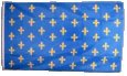 Flagge Frankreich Lilienwappen, blau - 90 x 150 cm von Flaggenfritze