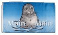 Flagge Moin Moin Seehund - 90 x 150 cm von Flaggenfritze