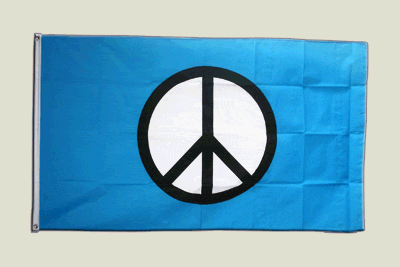Flagge Peace-Symbol - 90 x 150 cm Flagge Peace-Symbol - 90 x 150 cm von Flaggenfritze