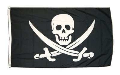 Flagge Pirat mit Zwei Schwertern - 60 x 90 cm Flagge Pirat mit Zwei Schwertern - 60 x 90 cm von Flaggenfritze