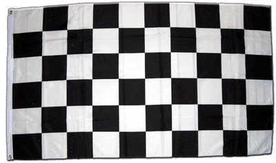 Flagge Zielflagge Schwarz Weiß - 60 x 90 cm Flagge Zielflagge Schwarz Weiß - 60 x 90 cm von Flaggenfritze