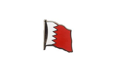Flaggen-Pin/Anstecker Bahrein vergoldet von Flaggenfritze
