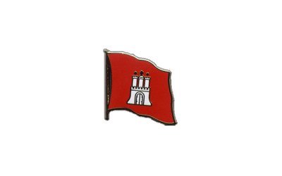 Flaggen-Pin/Anstecker Deutschland Hamburg vergoldet Flaggen-Pin/Anstecker Deutschland Hamburg vergoldet von Flaggenfritze