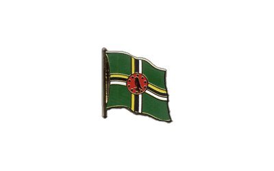 Flaggen-Pin/Anstecker Dominica vergoldet Flaggen-Pin/Anstecker Dominica vergoldet von Flaggenfritze