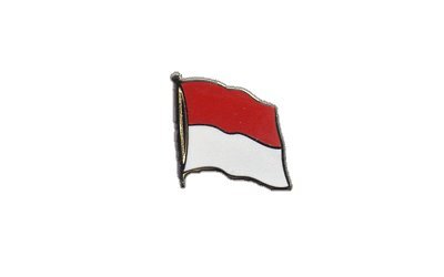 Flaggen-Pin/Anstecker Indonesien vergoldet von Flaggenfritze