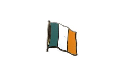 Flaggen-Pin/Anstecker Irland vergoldet von Flaggenfritze