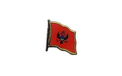 Flaggen-Pin/Anstecker Montenegro vergoldet von Flaggenfritze