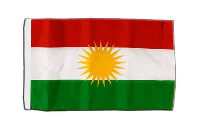 Flaggenfritze® Flagge Kurdistan - 30 x 45 cm von Flaggenfritze