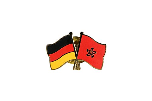 Flaggenfritze® Freundschaftspin Deutschland - Hongkong von Flaggenfritze