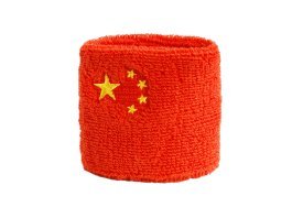 Flaggenfritze® Schweißband China, 2er Set von Flaggenfritze