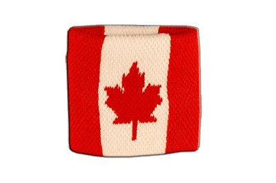 Flaggenfritze® Schweissband Flagge Kanada, 2er Set von Flaggenfritze