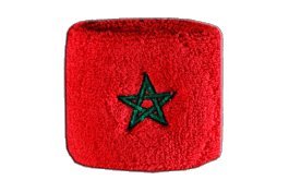 Flaggenfritze® Schweißband Marokko, 2er Set von Flaggenfritze
