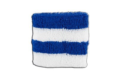 Flaggenfritze® Schweissband Streifen blau weiß, 2er Set von Flaggenfritze