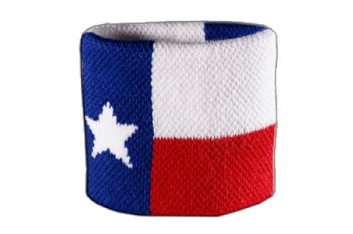 Flaggenfritze® Schweißband USA Texas von Flaggenfritze