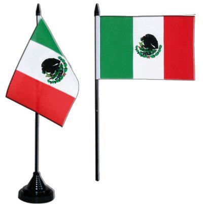 Flaggenfritze® Tischflagge Mexiko 10x15 cm von Flaggenfritze