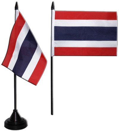 Flaggenfritze® Tischflagge Thailand 10x15 cm von Flaggenfritze