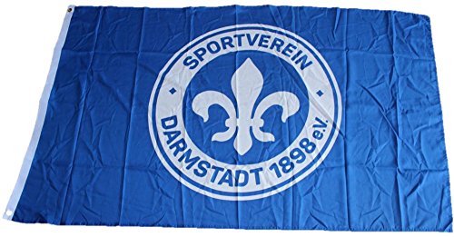 Flaggenfritze Hissflagge SV Darmstadt 98 Logo - 90 x 150 cm + gratis Aufkleber Flaggenfritze Hissflagge SV Darmstadt 98 Logo - 90 x 150 cm + gratis Aufkleber von Flaggenfritze
