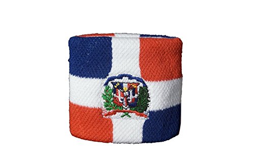 Flaggenfritze Schweißband Motiv Fahne/Flagge Dominikanische Republik + gratis Aufkleber von Flaggenfritze