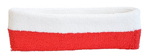 Flaggenfritze Stirnband Motiv Fahne/Flagge Polen + gratis Aufkleber von Flaggenfritze