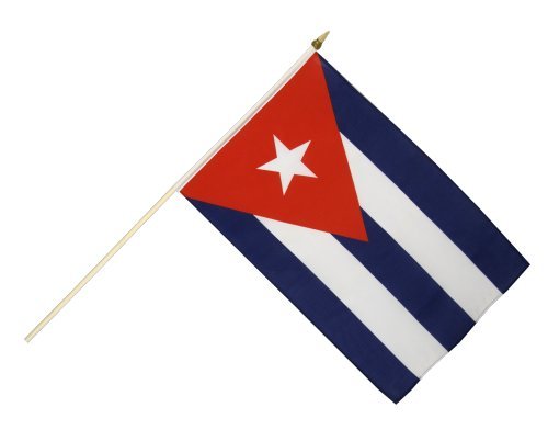 Flaggenfritze Stockflagge Kuba - 30 x 45 cm von Digni