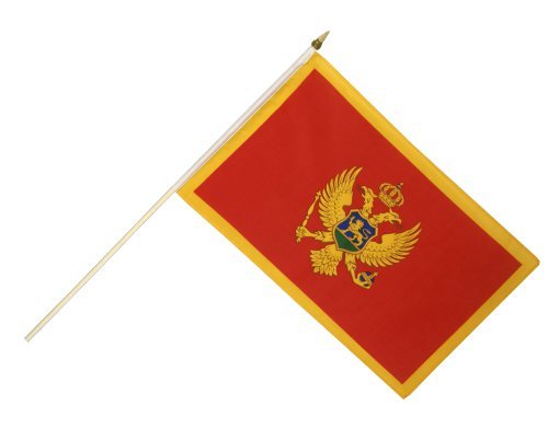Flaggenfritze Stockflagge Montenegro - 30 x 45 cm Flaggenfritze Stockflagge Montenegro - 30 x 45 cm von Flaggenfritze