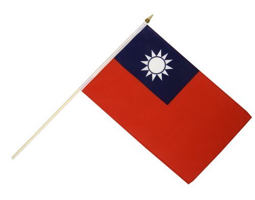 Flaggenfritze Stockflagge Taiwan - 30 x 45 cm Flaggenfritze Stockflagge Taiwan - 30 x 45 cm von Digni
