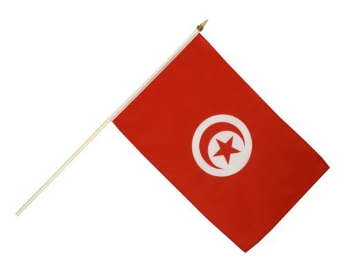 Flaggenfritze Stockflagge Tunesien - 30 x 45 cm Flaggenfritze Stockflagge Tunesien - 30 x 45 cm von Digni
