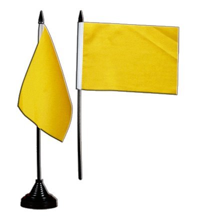 Flaggenfritze Tischflagge/Tischfahne Einfarbig Gelb + gratis Aufkleber Flaggenfritze Tischflagge/Tischfahne Einfarbig Gelb + gratis Aufkleber von Flaggenfritze