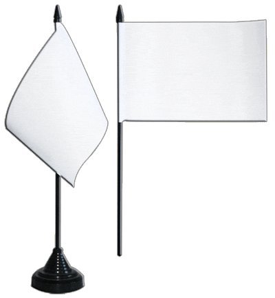 Flaggenfritze Tischflagge/Tischfahne Einfarbig Weiß + gratis Aufkleber Flaggenfritze Tischflagge/Tischfahne Einfarbig Weiß + gratis Aufkleber von Flaggenfritze