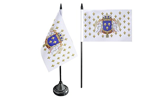 Flaggenfritze Tischflagge/Tischfahne Frankreich Königreich 987-1791 + gratis Aufkleber von Flaggenfritze