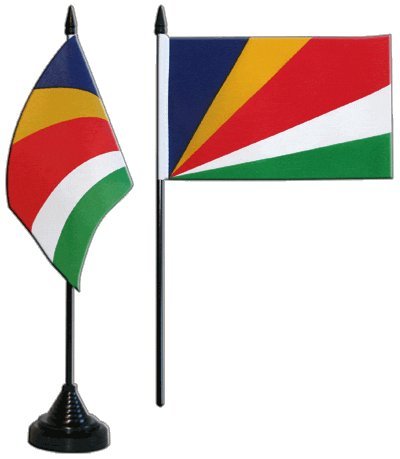 Flaggenfritze Tischflagge/Tischfahne Seychellen + gratis Aufkleber Flaggenfritze Tischflagge/Tischfahne Seychellen + gratis Aufkleber von Flaggenfritze