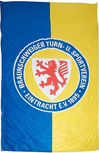 Flaggenfritze Hissflagge Eintracht Braunschweig Logo XL - 175 x 300 cm + gratis Aufkleber von Flaggenfritze