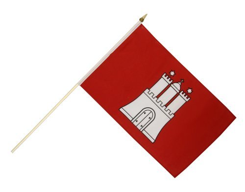 Flaggenfritze Stockflagge Deutschland Hamburg - 30 x 45 cm Flaggenfritze Stockflagge Deutschland Hamburg - 30 x 45 cm von Flaggenfritze