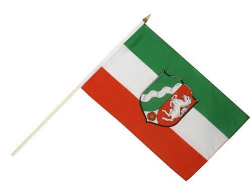 Flaggenfritze Stockflagge Deutschland Nordrhein-Westfalen - 30 x 45 cm Flaggenfritze Stockflagge Deutschland Nordrhein-Westfalen - 30 x 45 cm von Digni