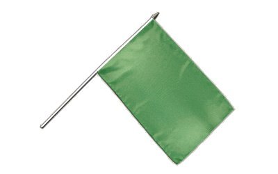 Stockflagge Einfarbig Grün - 30 x 45 cm Stockflagge Einfarbig Grün - 30 x 45 cm von Flaggenfritze
