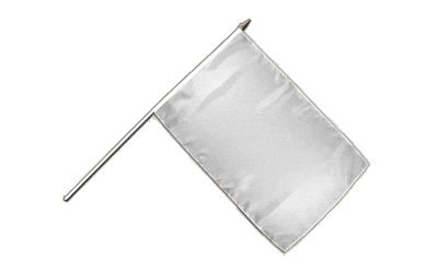 Stockflagge Einfarbig Weiß - 30 x 45 cm Stockflagge Einfarbig Weiß - 30 x 45 cm von Flaggenfritze