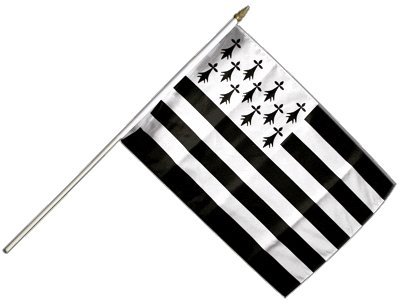 Stockflagge Frankreich Bretagne - 30 x 45 cm Stockflagge Frankreich Bretagne - 30 x 45 cm von Flaggenfritze
