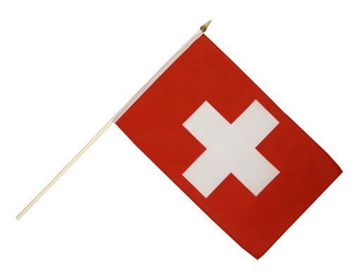 Flaggenfritze Stockflagge Schweiz - 30 x 45 cm Flaggenfritze Stockflagge Schweiz - 30 x 45 cm von Flaggenfritze