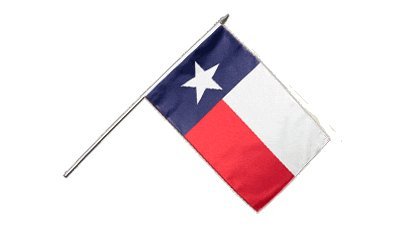 Flaggenfritze Stockflagge USA Texas - 30 x 45 cm Flaggenfritze Stockflagge USA Texas - 30 x 45 cm von Digni
