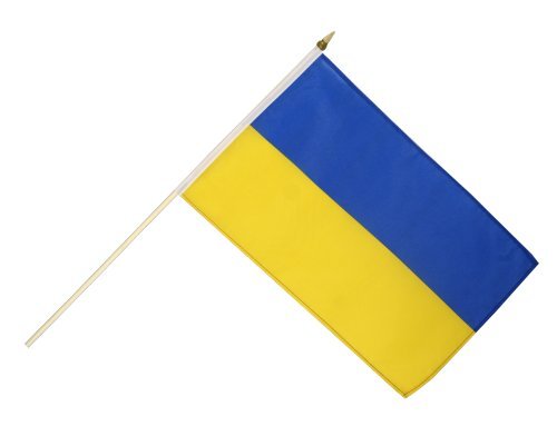 Stockflagge Ukraine - 30 x 45 cm von Flaggenfritze