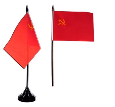 Flaggenfritze Tischflagge/Tischfahne UDSSR Sowjetunion + gratis Aufkleber von Flaggenfritze