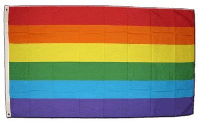 XXL Flagge Fahne Regenbogen 150 x 250 cm XXL Flagge Fahne Regenbogen 150 x 250 cm von Flaggenfritze