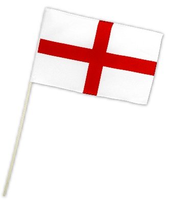 Fahne Flagge England 30 x 45 cm mit Stab von Flags4You