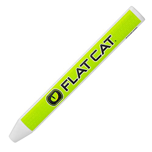 FLAT CAT Unisex-Erwachsene Standard Golf Putter Grip Golfgriff, Grün/Weiß von Flat Cat