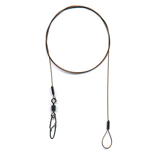 Flexonit Unisex – Erwachsene 10C4050801001443C10 Stahlvorfach mit Wirbel und Karabiner-1x19 MS AE 0,20mm 30cm 2Stück, Bunt, Normal Flexonit Unisex – Erwachsene 10C4050801001443C10 Stahlvorfach mit Wirbel und Karabiner-1x19 MS AE 0,20mm 30cm 2Stück, Bunt, Normal von Flexonit