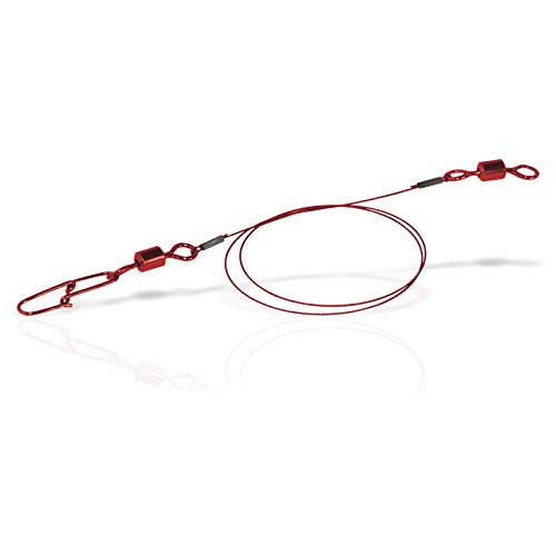 Flexonit Unisex – Erwachsene 10C4050801019523C10 Stahlvorfach mit Wirbel und Karabiner-7x7 Red 7x7 0,27mm 25cm 2St, Bunt, Normal Flexonit Unisex – Erwachsene 10C4050801019523C10 Stahlvorfach mit Wirbel und Karabiner-7x7 Red 7x7 0,27mm 25cm 2St, Bunt, Normal von Flexonit